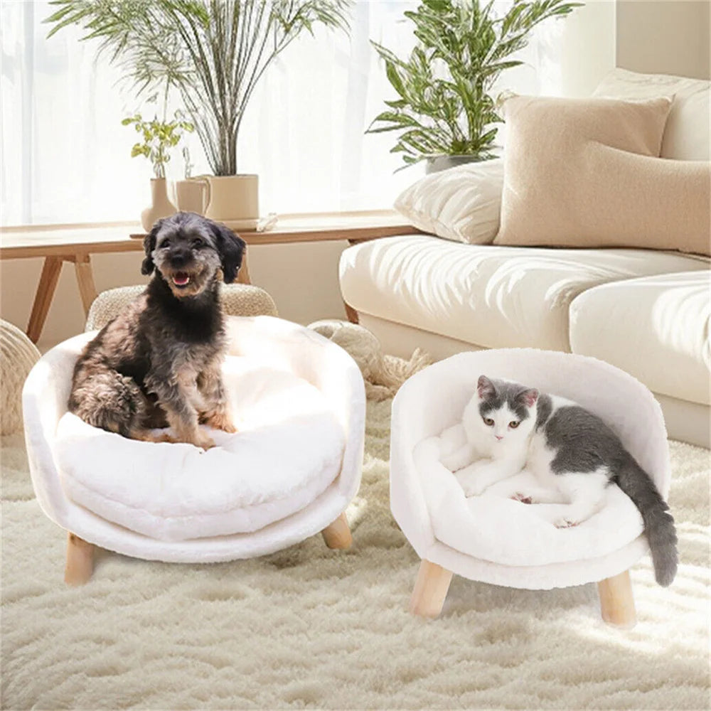 BORWARTCN Ultra Soft Elevated Dog Cat Sofa Bed Cushion