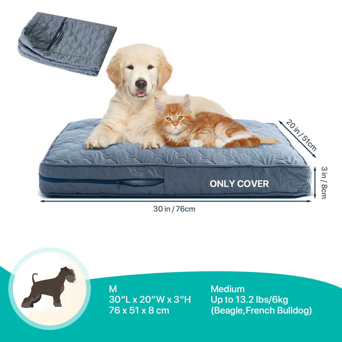Zhejiang Choice Orthopedic Dog Bed Cover Washable Mat Waterproof