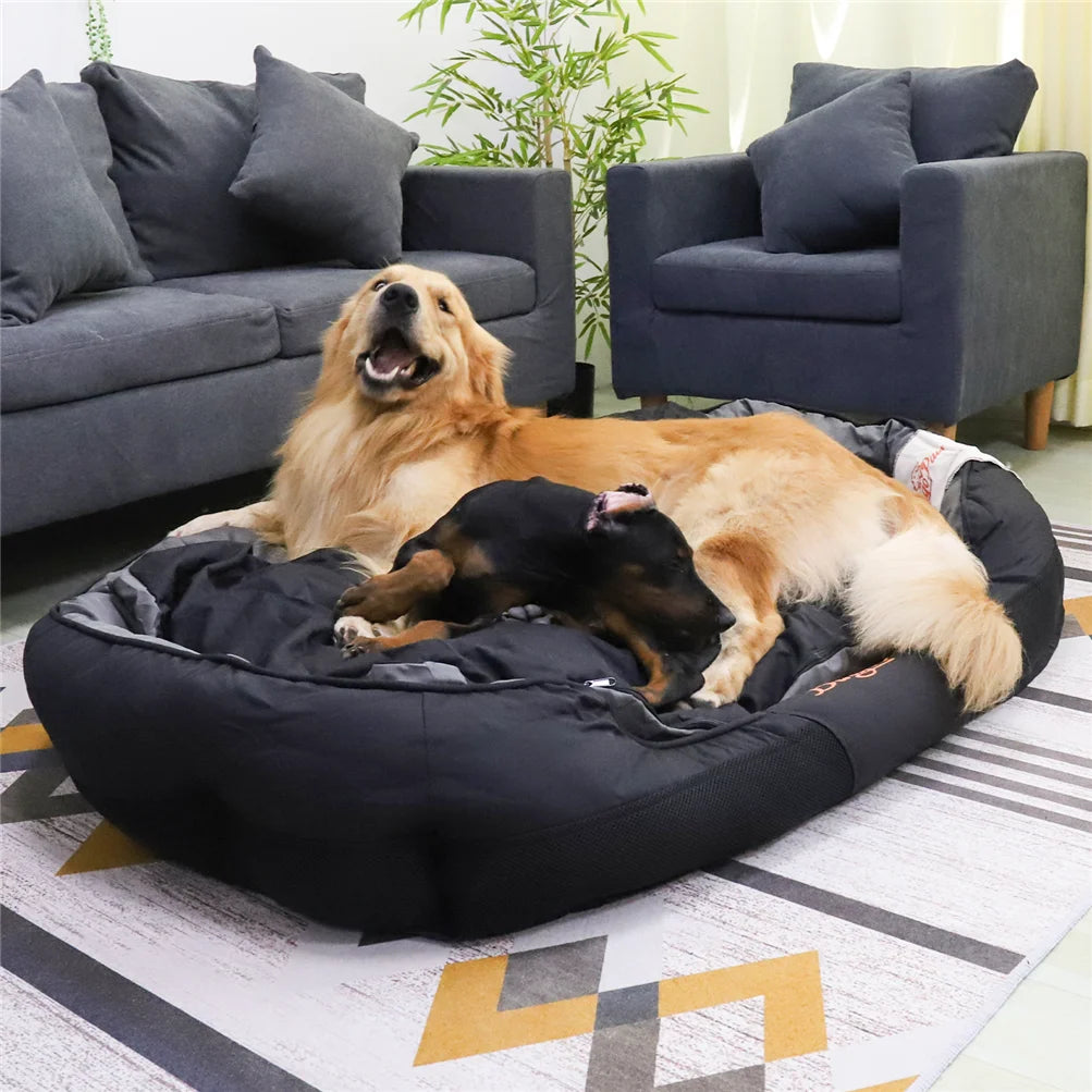 BINGOPAWCN All Season Dog Bed Calming Cushion Oxford Cover
