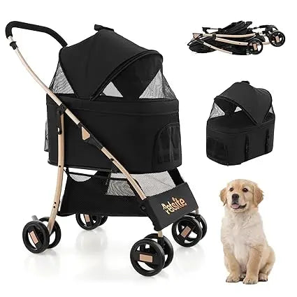 TIFICY 3 In 1 Pet StrollerForPets With Car Seat Carrier