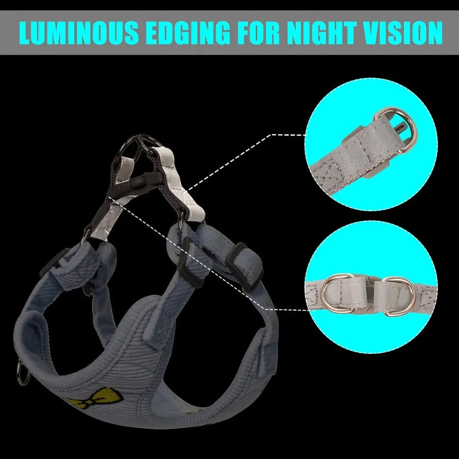 High-concerned No Pull Dog Harness With Leash Escape Proof Reflective