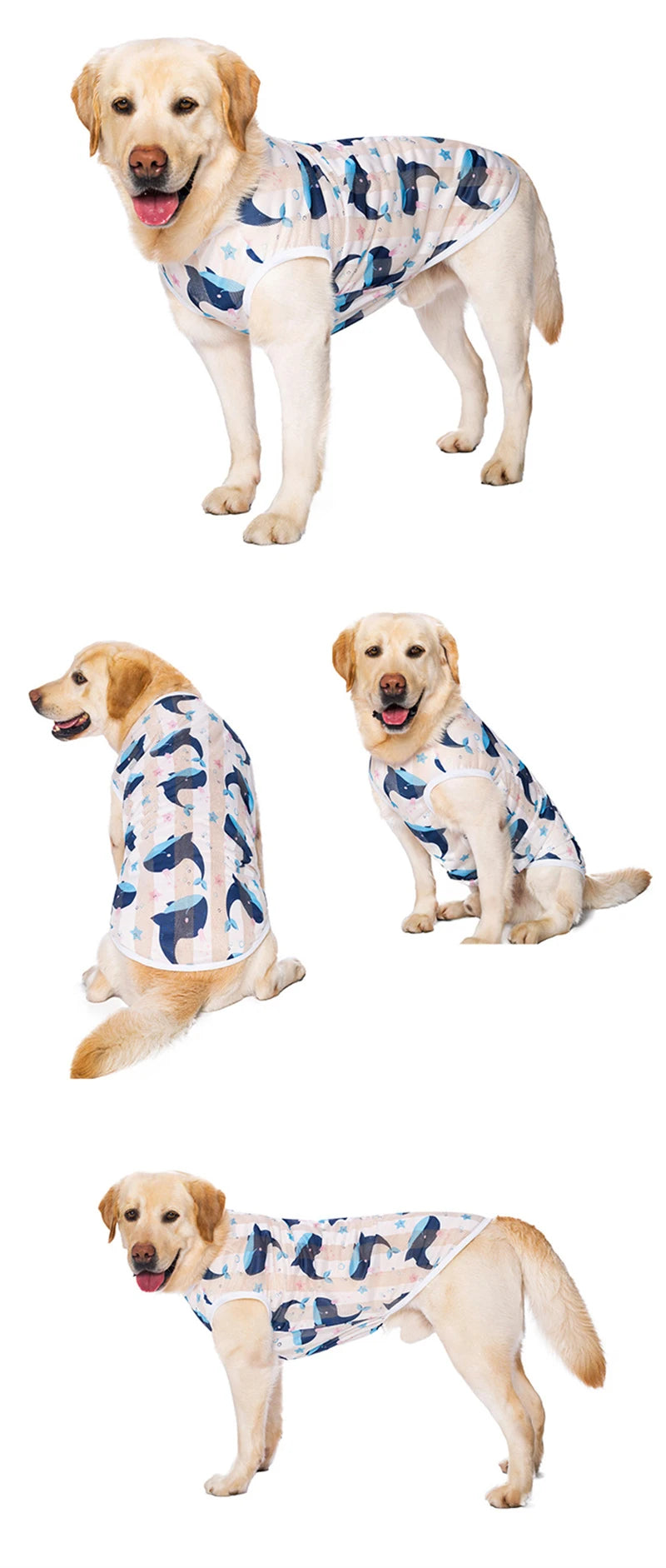 Summer Cooling Dog Vest Breathable Mesh Sleeveless Shirt