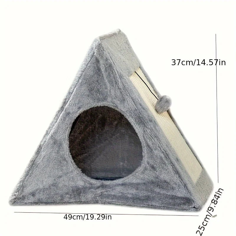 Zhejiang Cat Bed With Plush Ball Scratching Board Toy