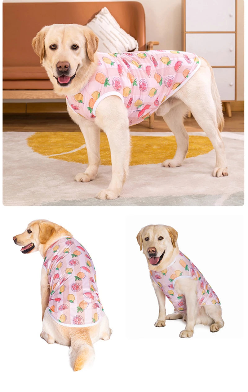 Summer Cooling Dog Vest Breathable Mesh Sleeveless Shirt