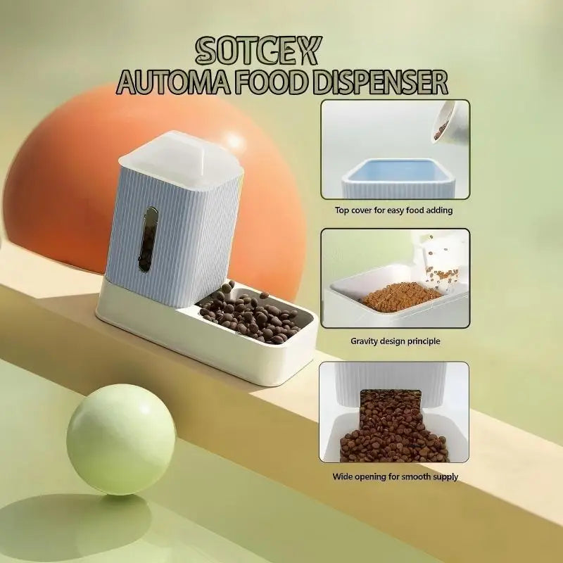Automatic Pet Feeder And Water Dispenser Gravity Set