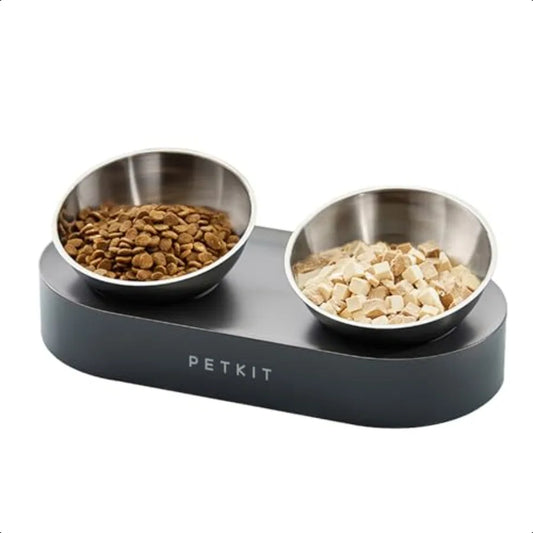 Hign Concerned Raised Stainless Steel Pet Food Bowl