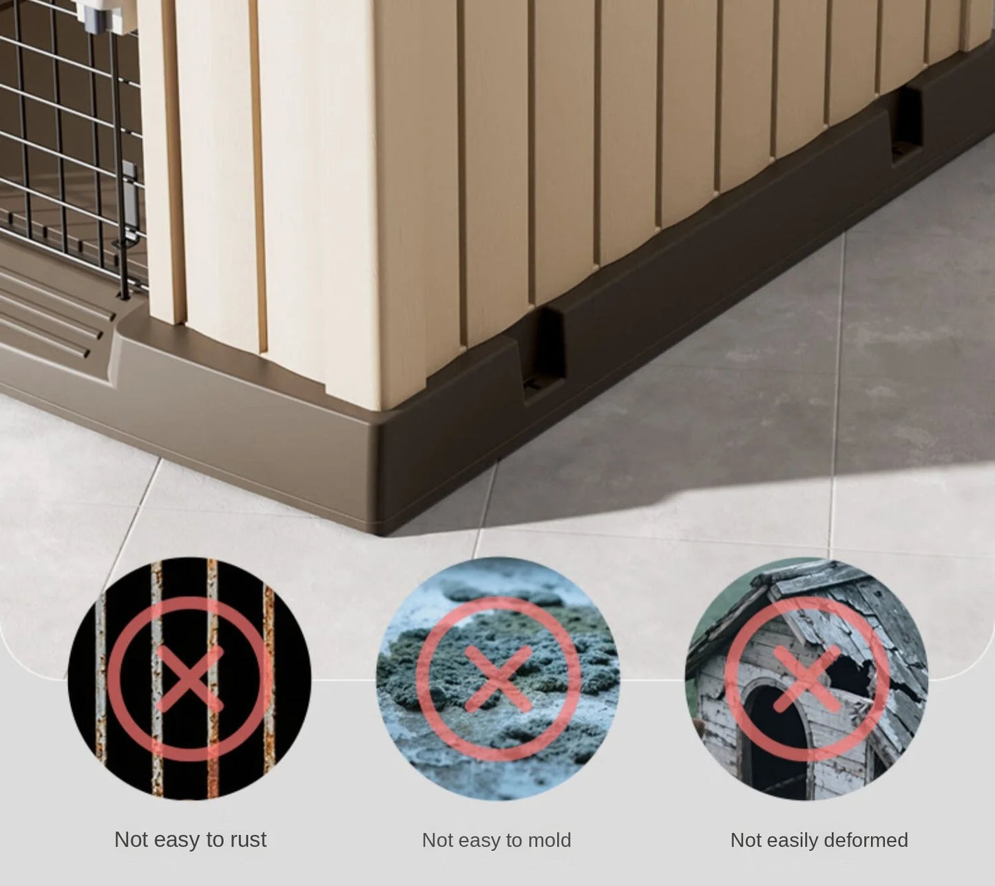 NONECN Outdoor All Season Dog House For Large Dogs