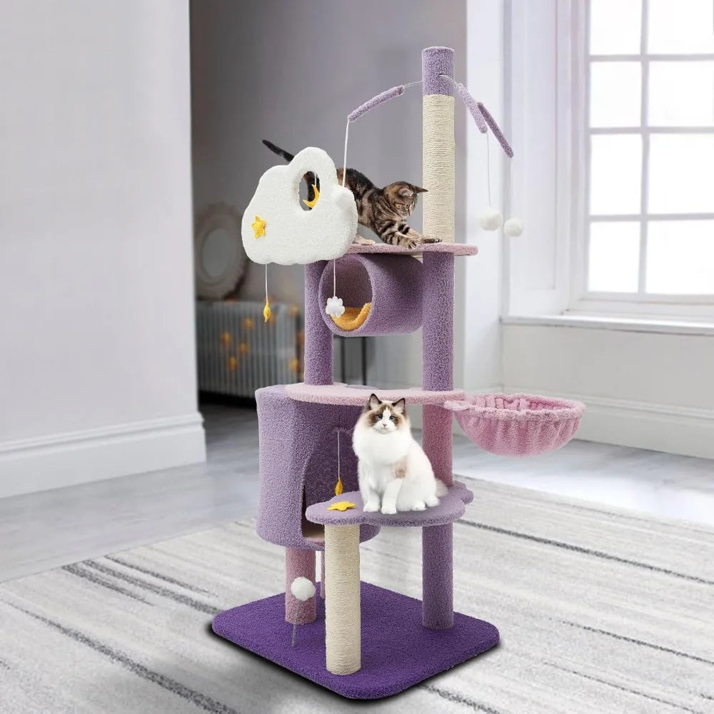 Breed Multi Level Cat Climbing Frame With Condo And Posts