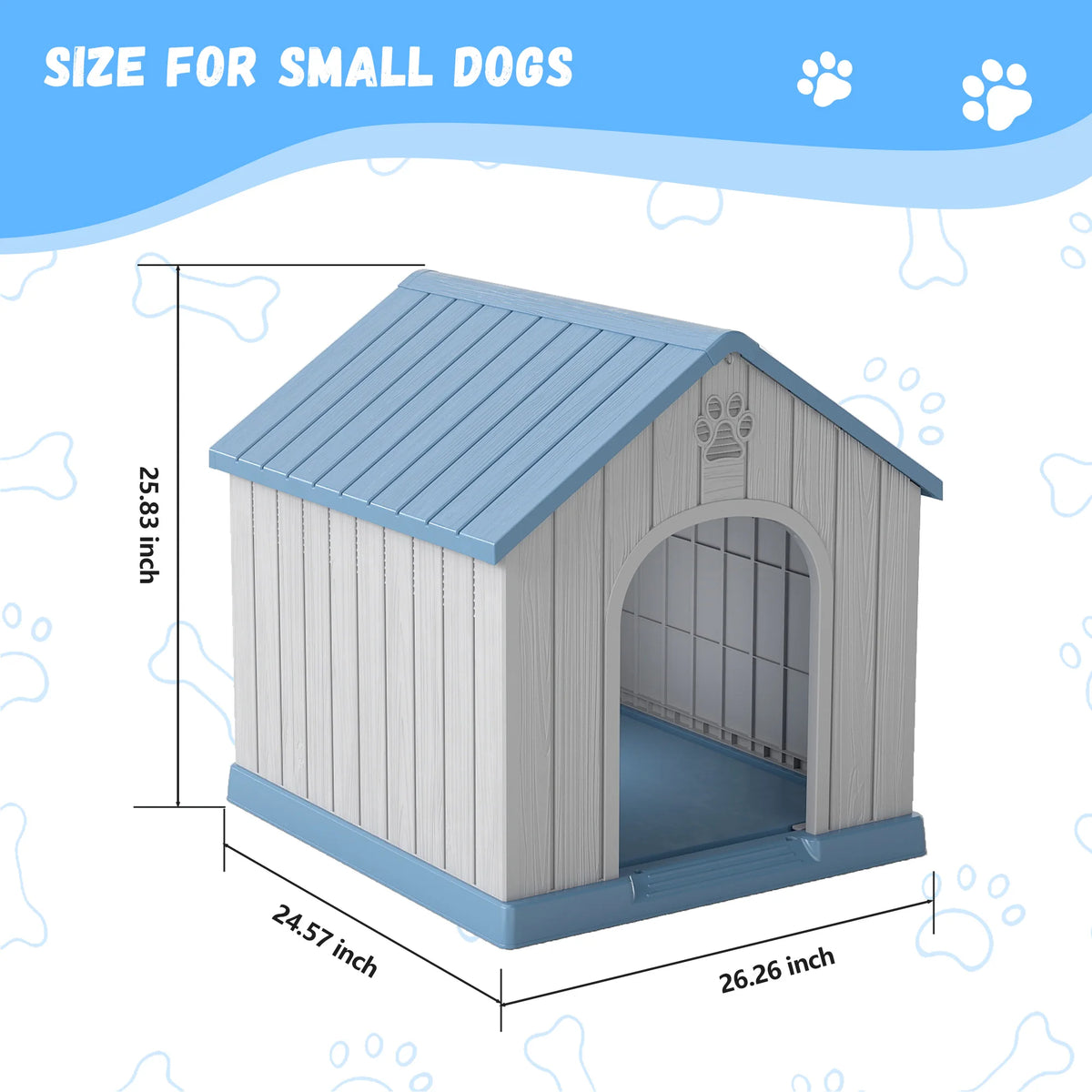 Small Basic Weatherproof Plastic Dog House