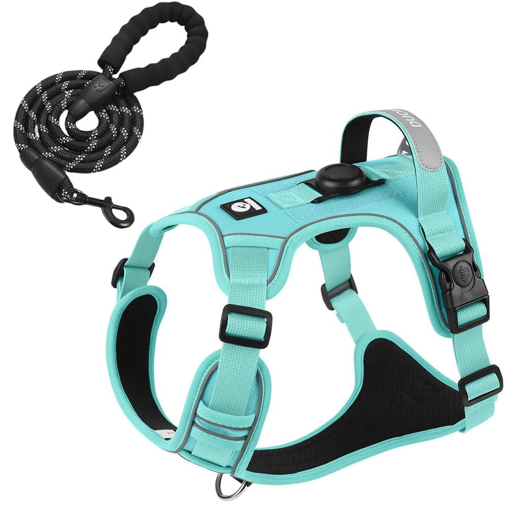 XMSJCN Dog Harness With AirTag Holder And Leash Set
