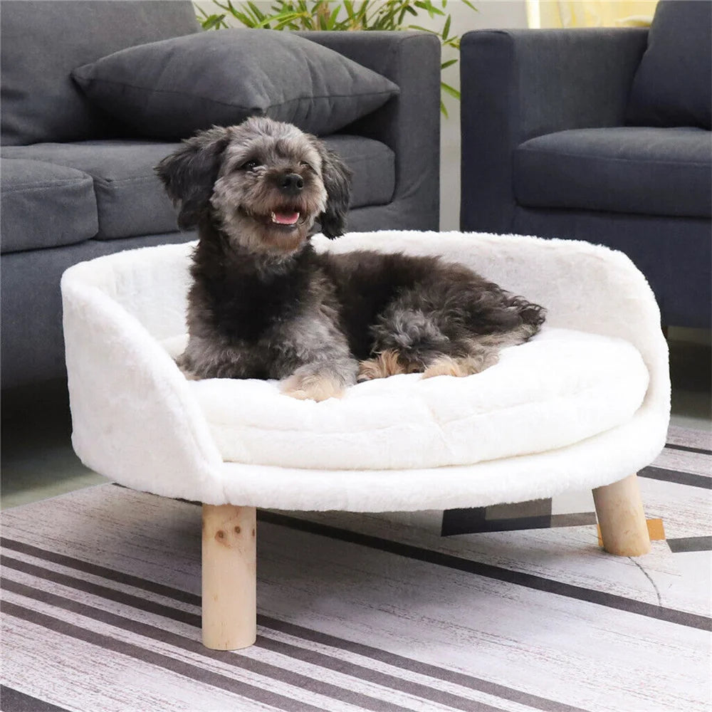 BORWARTCN Ultra Soft Elevated Dog Cat Sofa Bed Cushion
