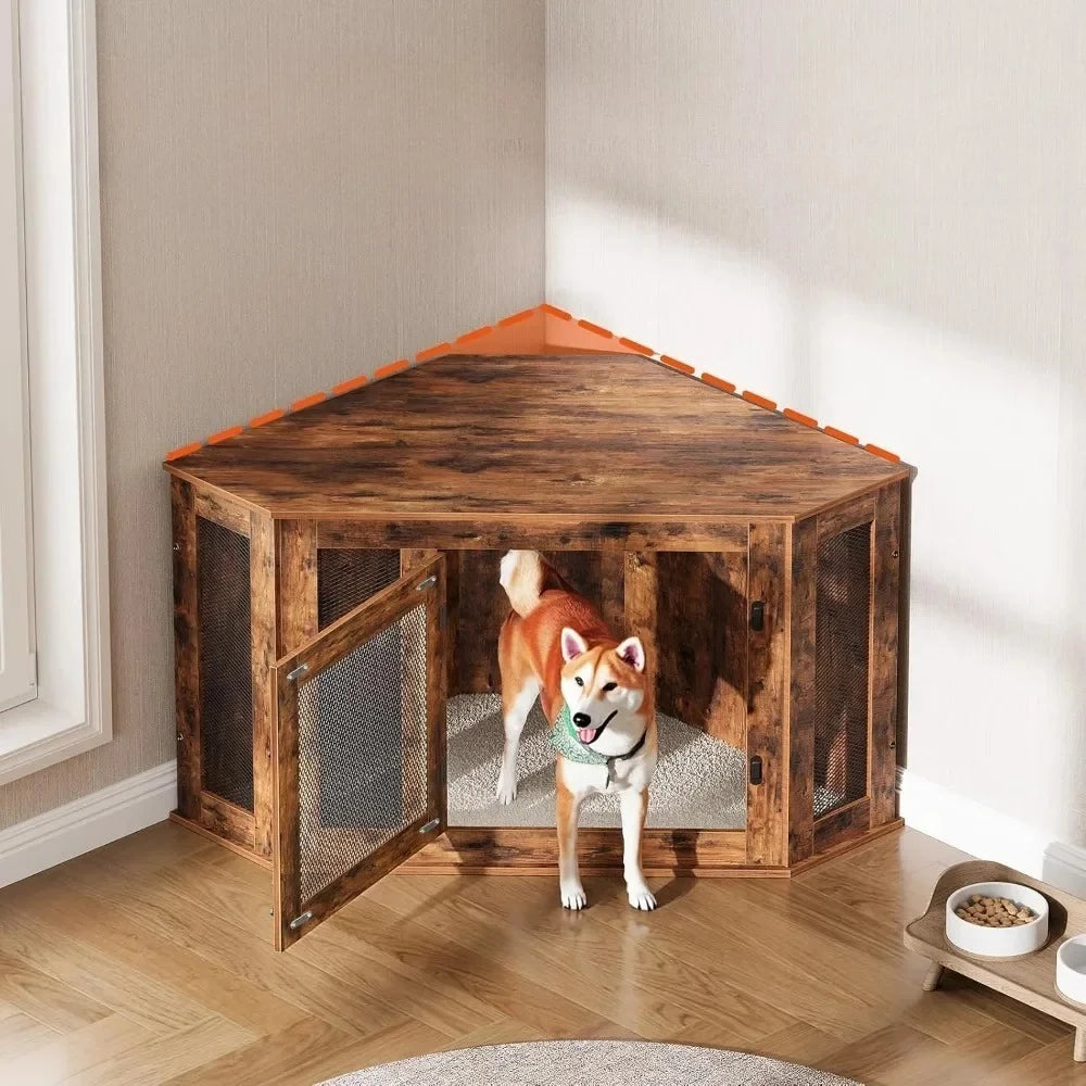 Hign Concerned Corner Dog Crate Furniture End Table