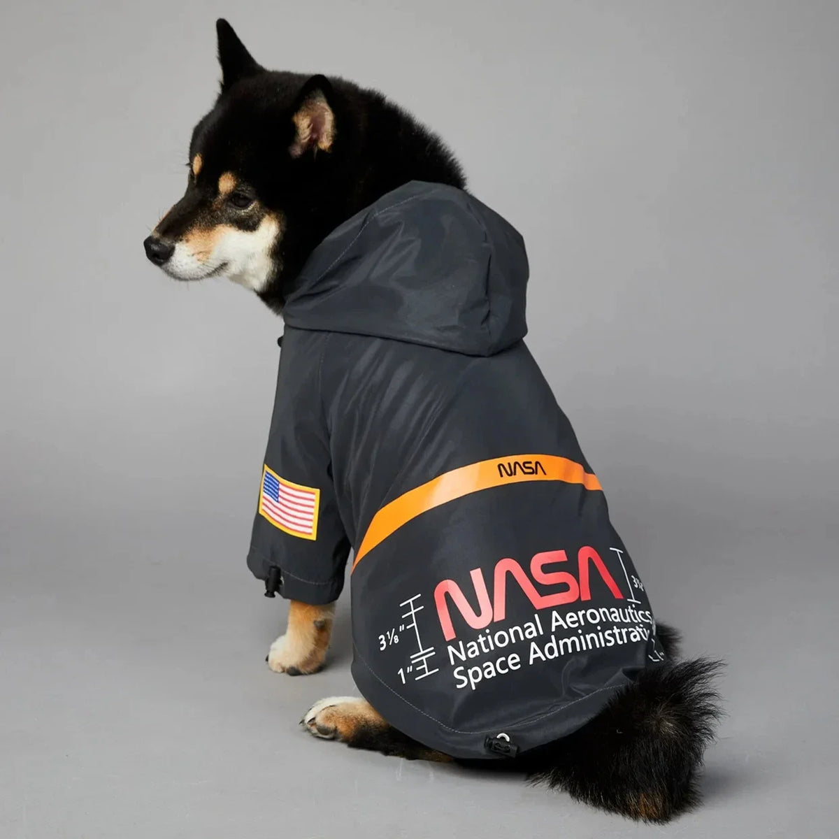 Dog Reflective Raincoat Space Suit Hoodie Pet Coat Apparel