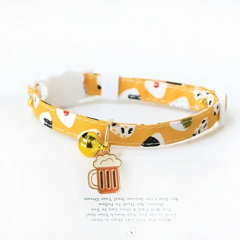 Feature Adjustable Cat Collar With Bell Engraved ID Tag