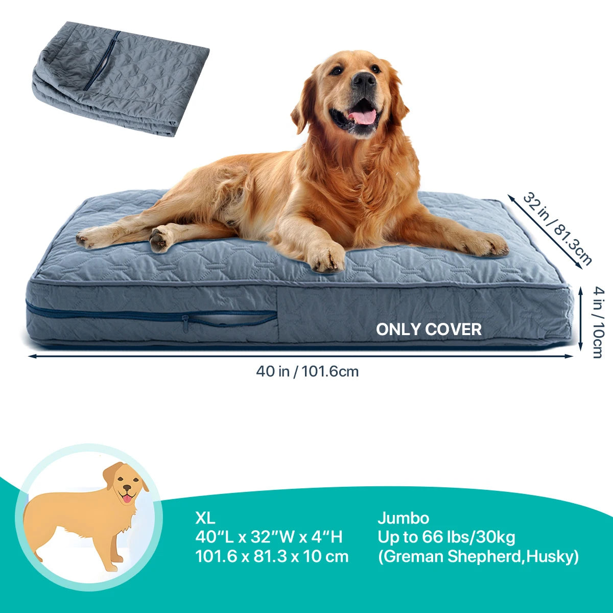 Zhejiang Choice Orthopedic Dog Bed Cover Washable Mat Waterproof