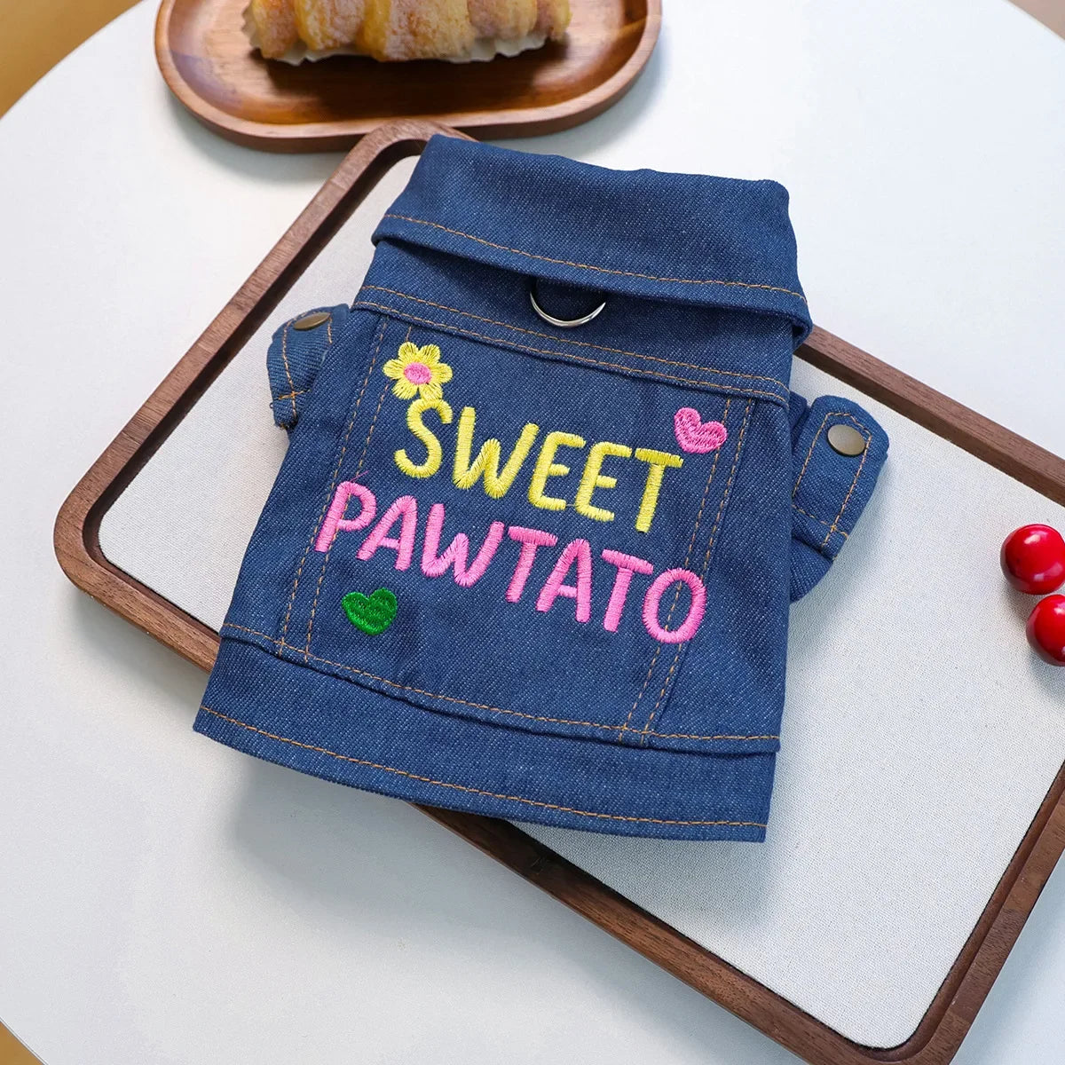 Shanghai Denim Dog Jacket For Small Dogs And Puppies