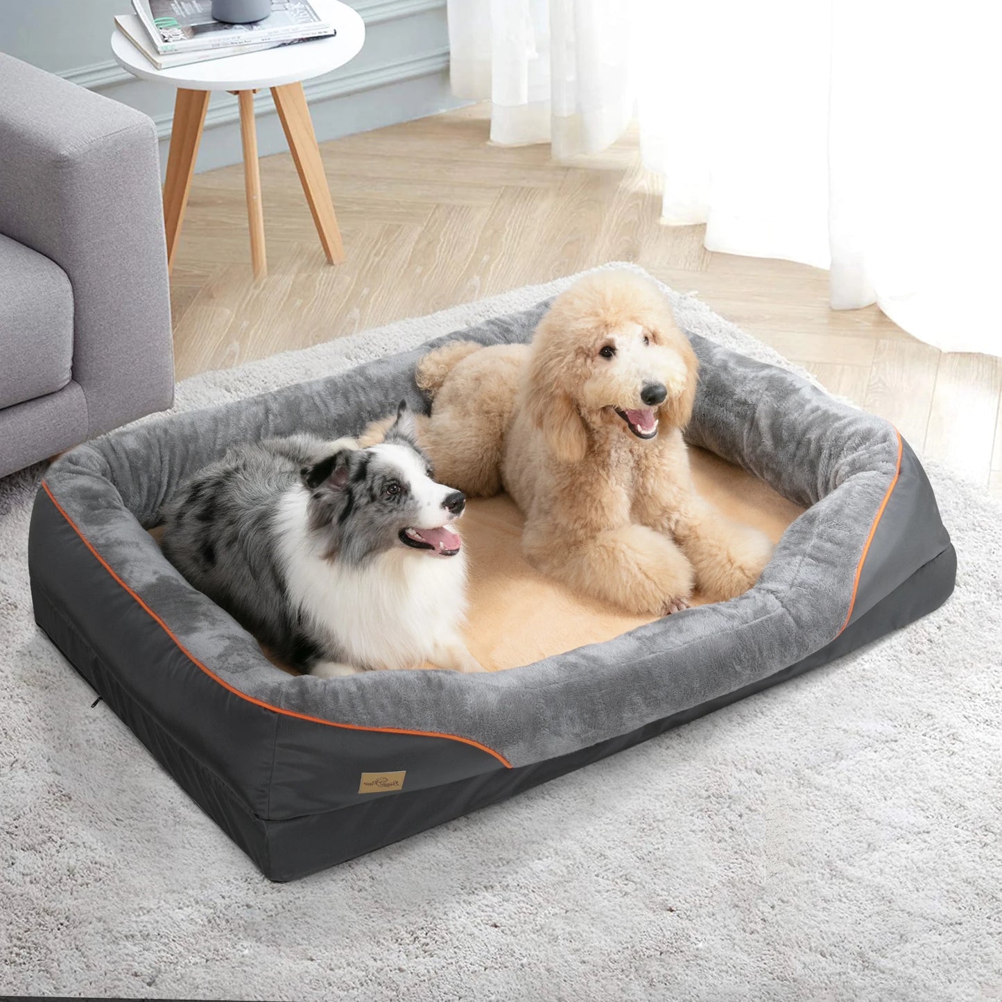 BINGOPAW Soft Comfortable Waterproof Dog Bed Removable Cover
