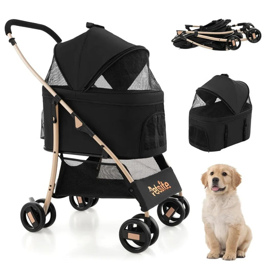 TIFICY 3 In 1 Pet StrollerForPets With Car Seat Carrier