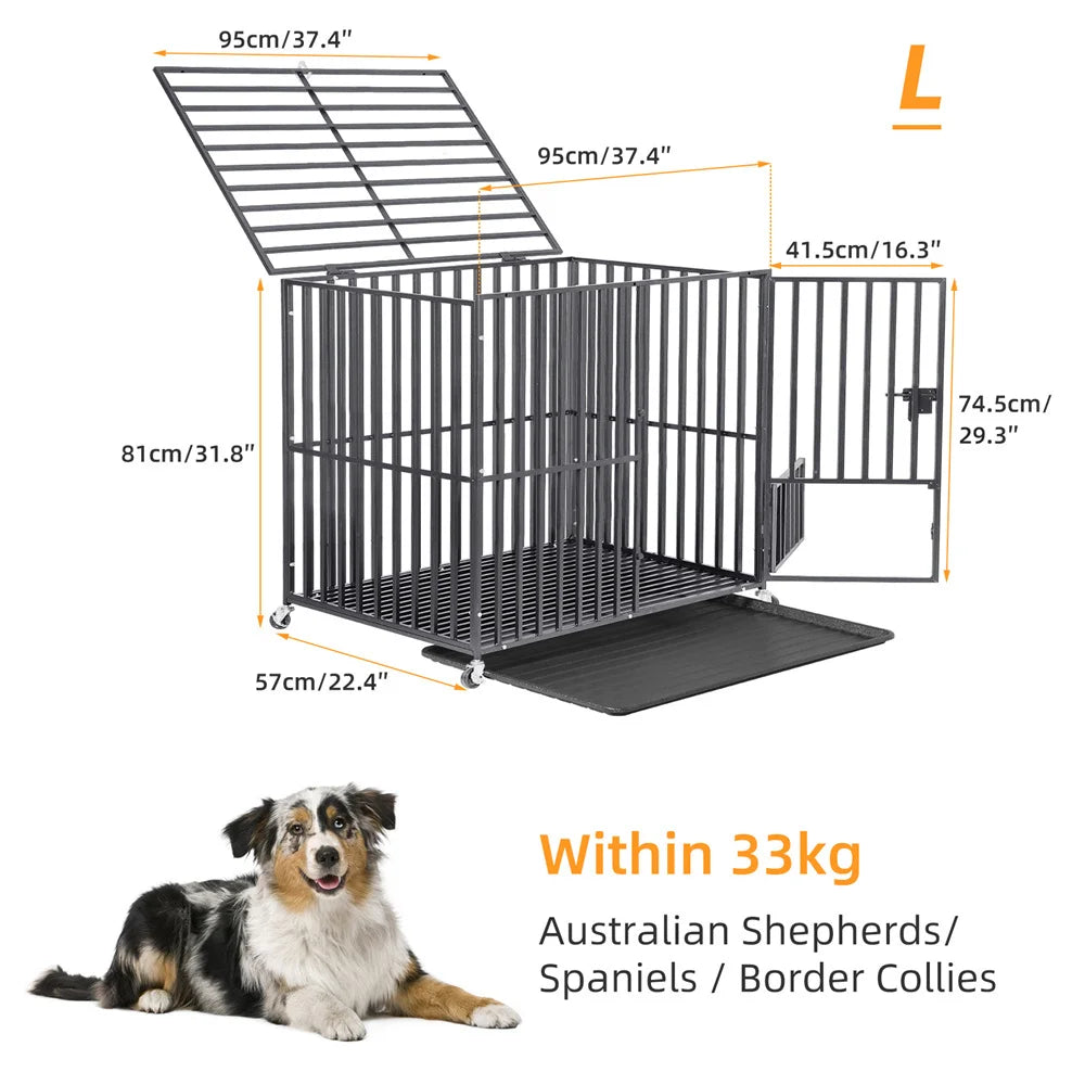 BORWARTH Heavy Duty Dog Crate Tear Resistant Kennel