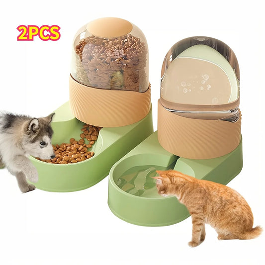 Hign-Concerned 2-In-1 Cat Feeder And Water Dispenser