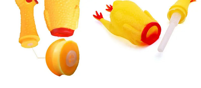 DKSTINYE Squeaky Screaming Chicken Dog Toy Chew Toy