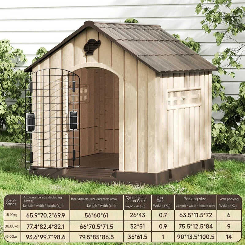 NONECN Outdoor All Season Dog House For Large Dogs