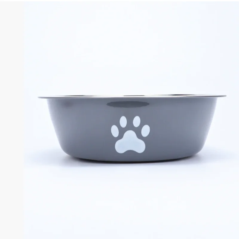 Large Capacity Stainless Steel Dog Food Bowl Anti Knock