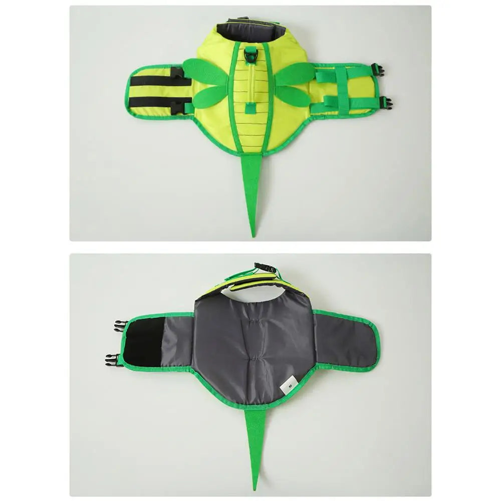 Dog Life Vest For Boating Ripstop Waterproof Adjustable With Handle