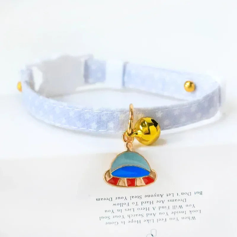 Feature Adjustable Cat Collar With Bell Engraved ID Tag