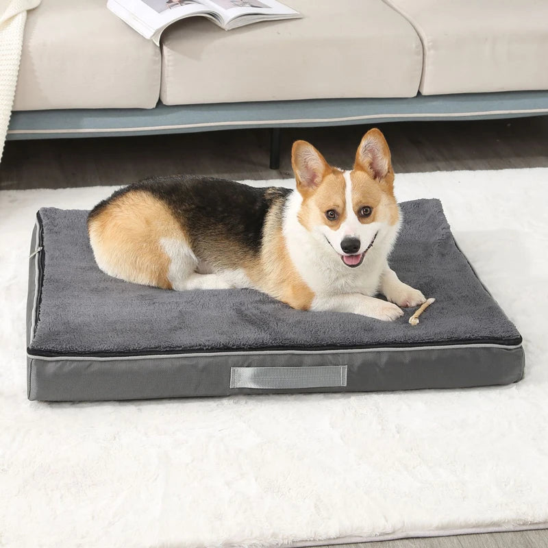 Benepaw Memory Foam Dog Bed Waterproof Washable Removable Cover