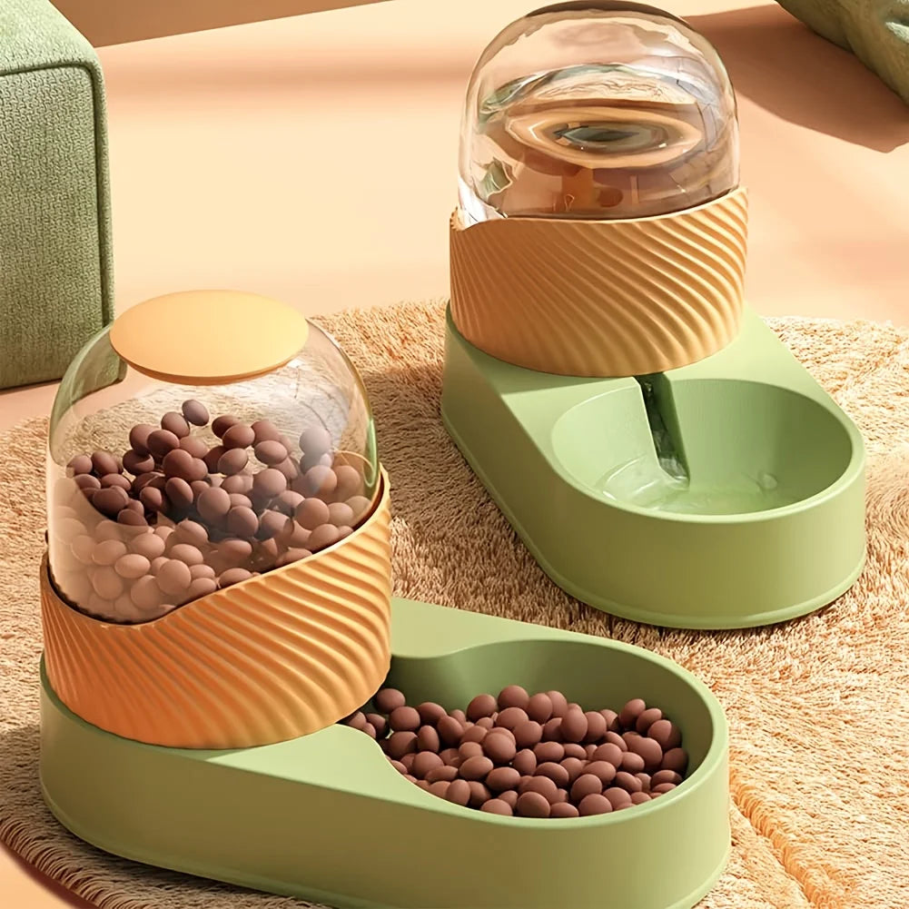 Hign-Concerned 2-In-1 Cat Feeder And Water Dispenser