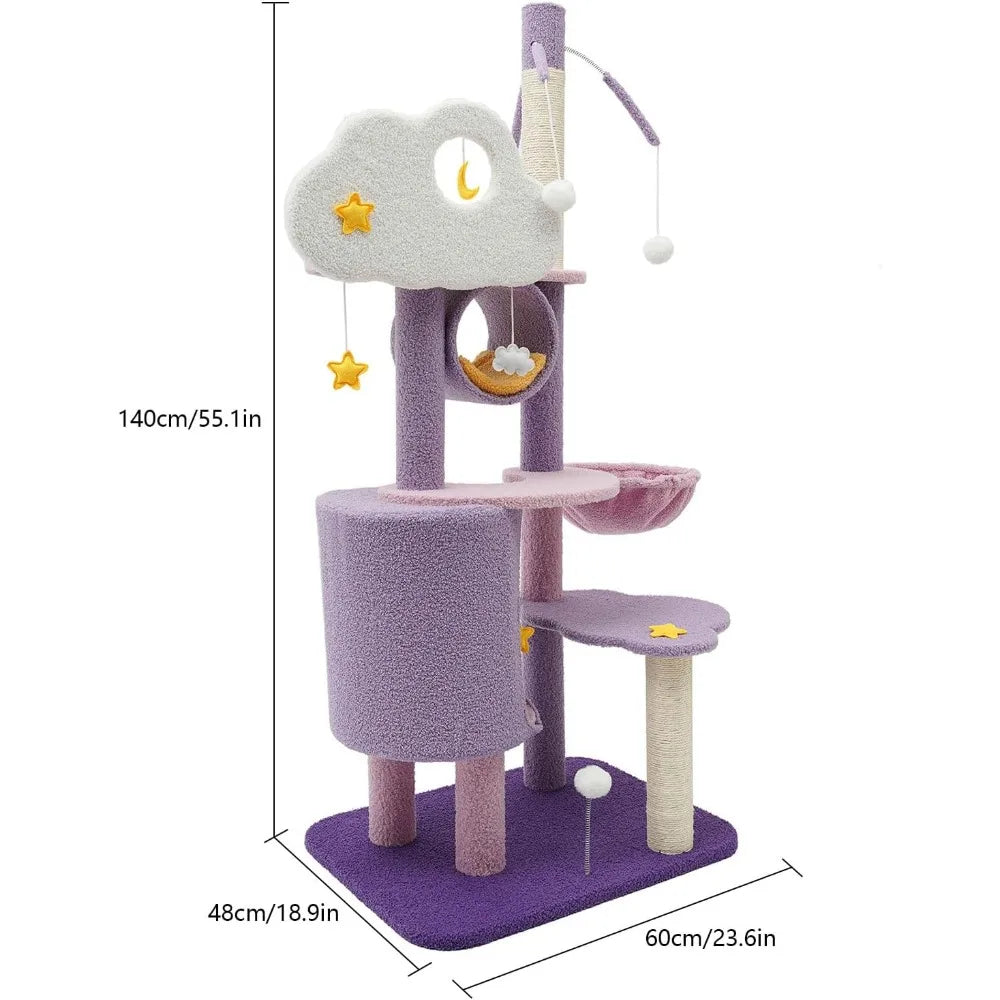 Breed Multi Level Cat Climbing Frame With Condo And Posts
