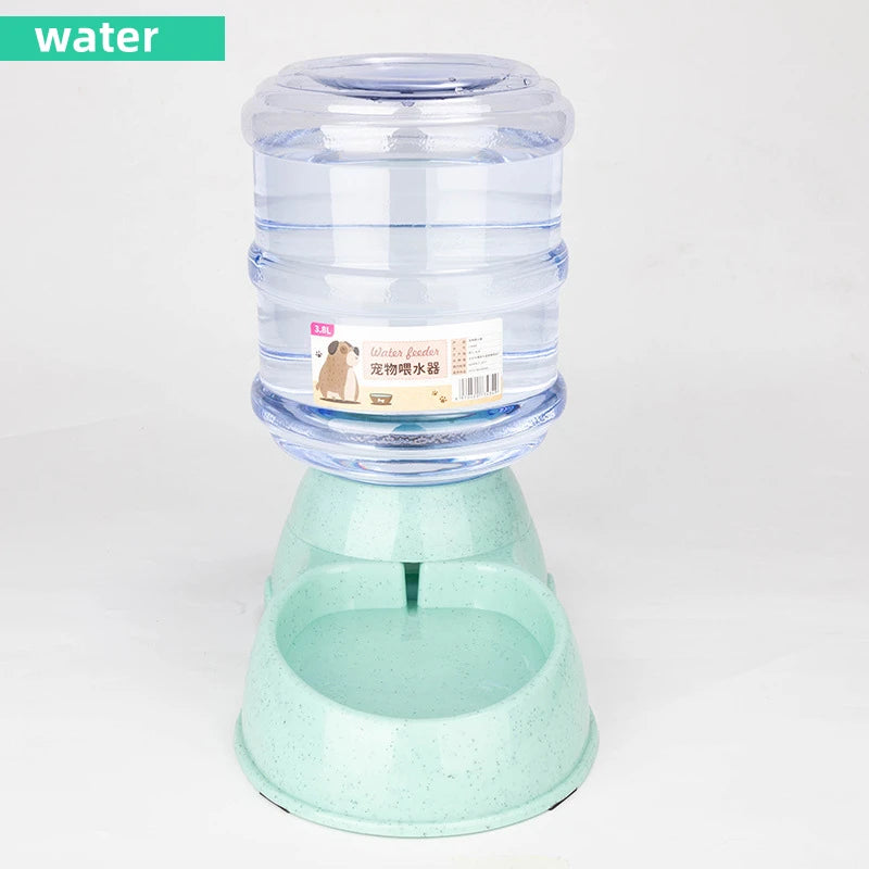 Large Capacity Pet Feeder Bowls With Automatic Water Dispenser