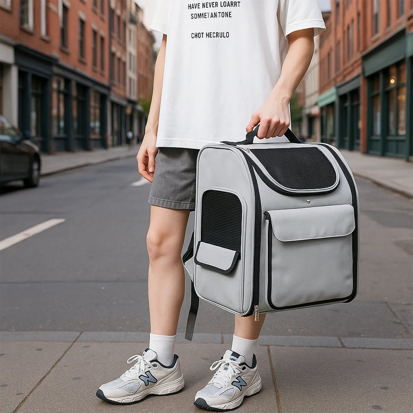 Pet Backpack Portable Breathable Foldable Cat Dog Carrier