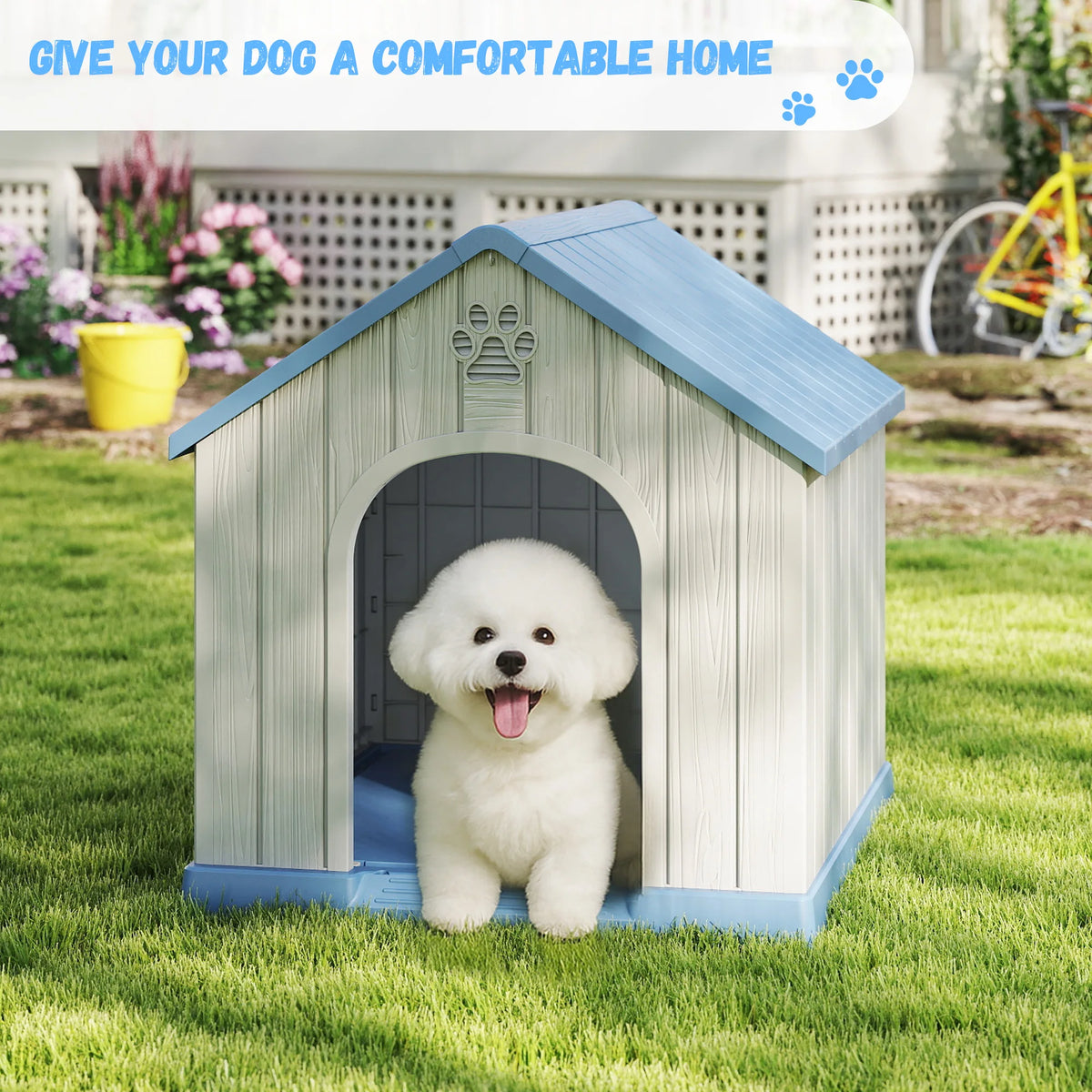Small Basic Weatherproof Plastic Dog House