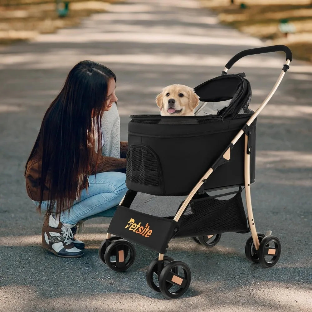 TIFICY 3 In 1 Pet StrollerForPets With Car Seat Carrier
