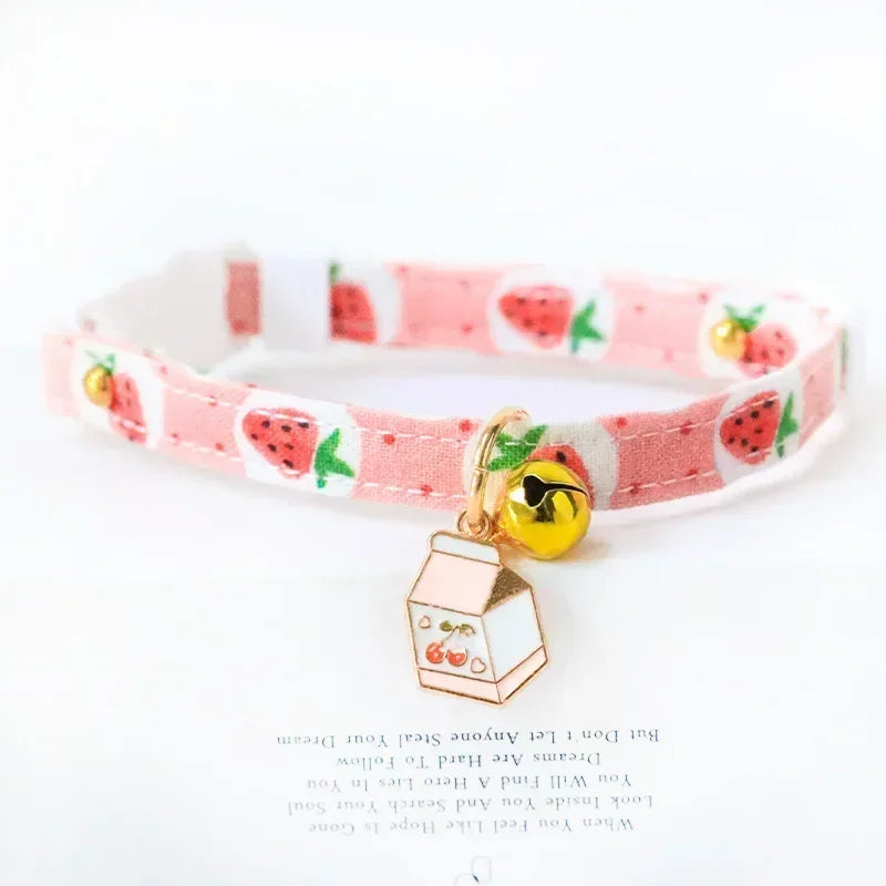 Feature Adjustable Cat Collar With Bell Engraved ID Tag