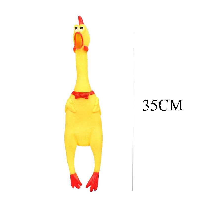 DKSTINYE Squeaky Screaming Chicken Dog Toy Chew Toy