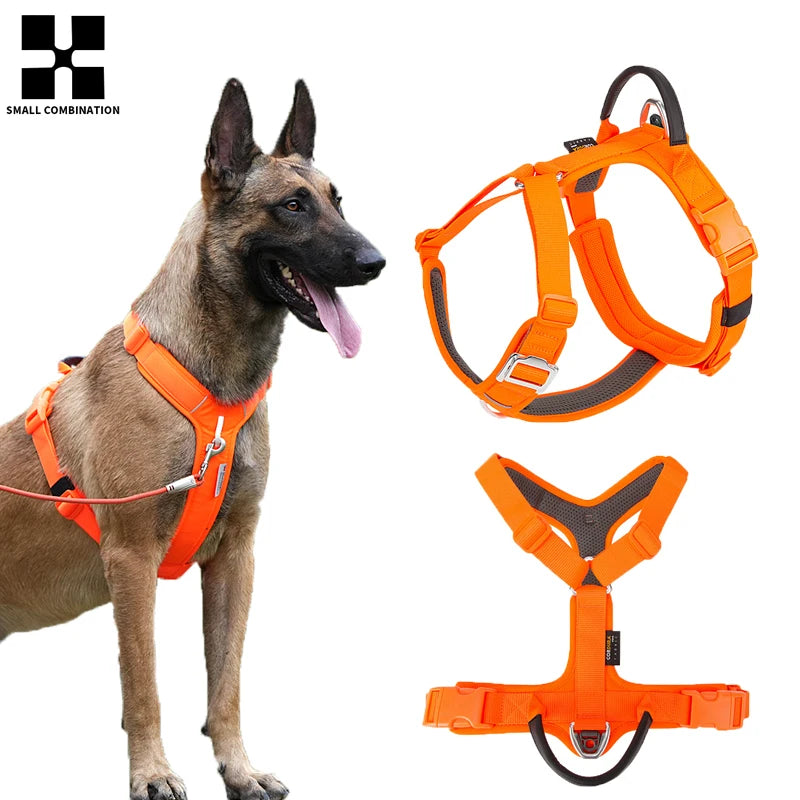Small Combination No Pull Reflective Dog Harness Vest For Dogs