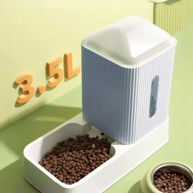Automatic Pet Feeder And Water Dispenser Gravity Set