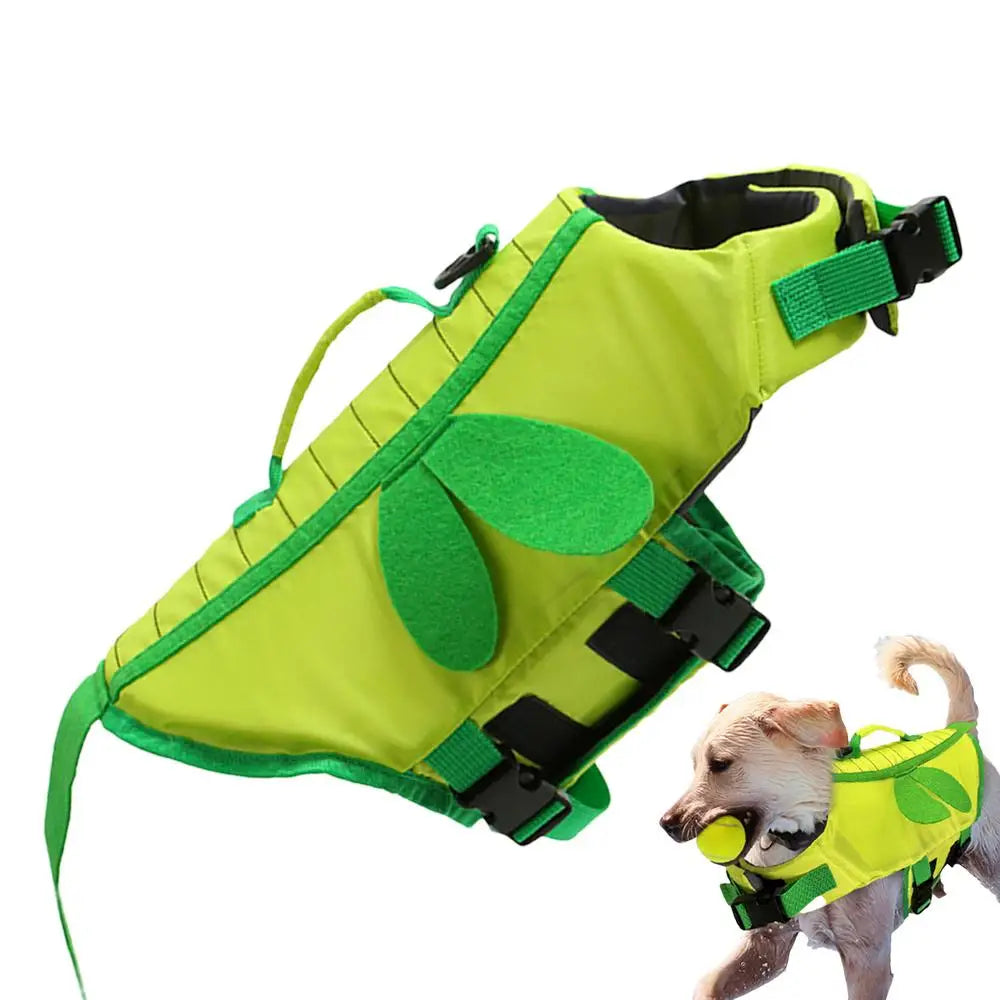 Dog Life Vest For Boating Ripstop Waterproof Adjustable With Handle