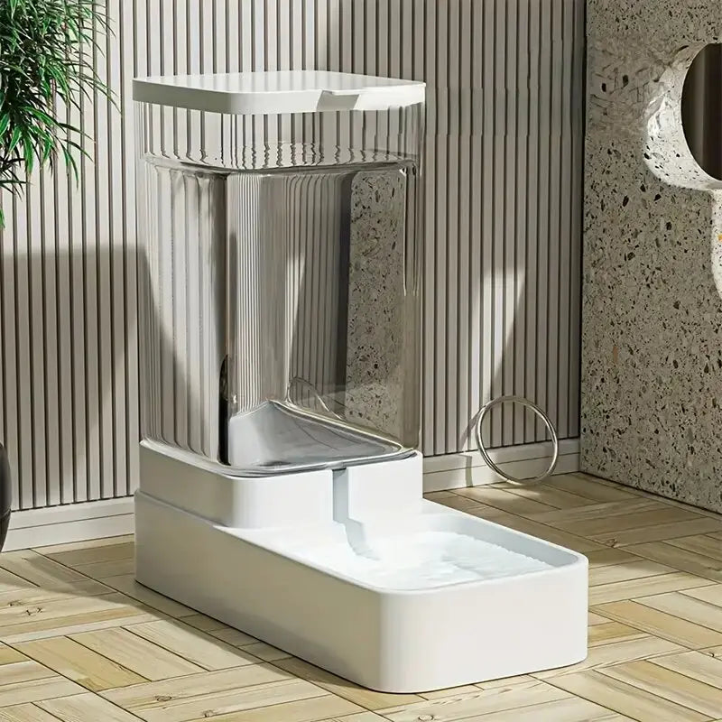 Automatic Dog Feeder And Water Dispenser Set Plastic Gravity