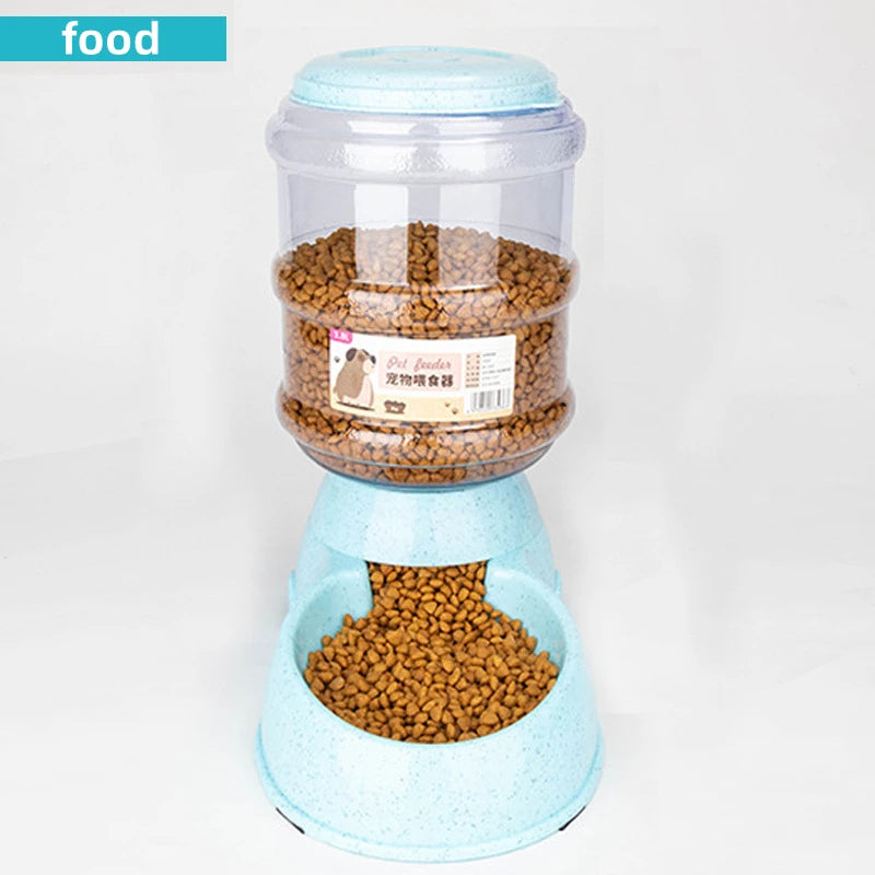 Large Capacity Pet Feeder Bowls With Automatic Water Dispenser