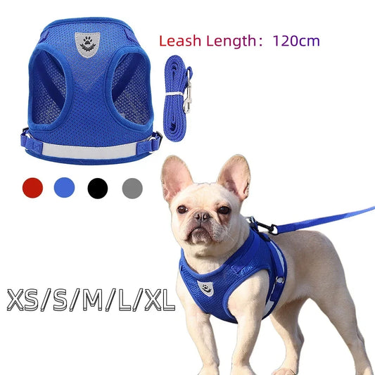 NONECN Dog Harness And Leash Set Vest Style Reflective
