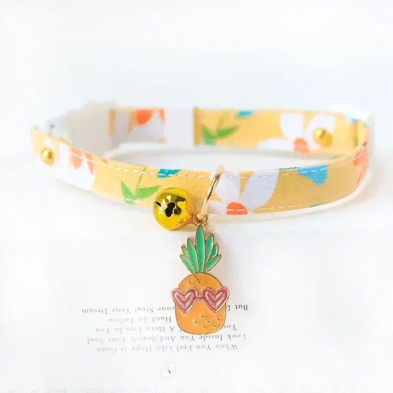 Feature Adjustable Cat Collar With Bell Engraved ID Tag