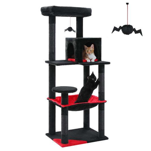 PAWZ Road Gothic Cat Tree Indoor Tall Tower With Hammock