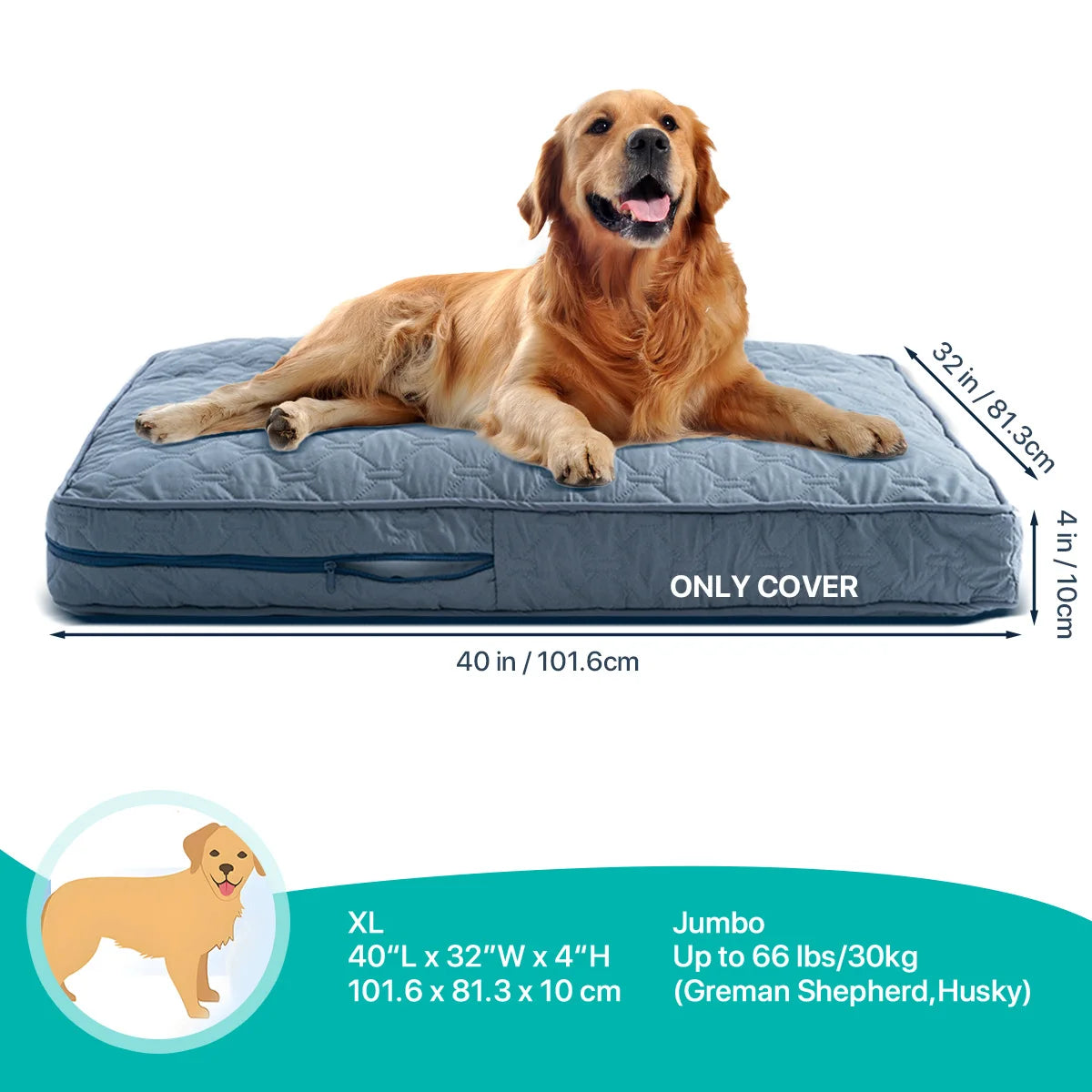 Zhejiang Choice Orthopedic Dog Bed Cover Washable Mat Waterproof