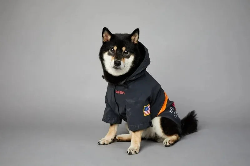 Dog Reflective Raincoat Space Suit Hoodie Pet Coat Apparel