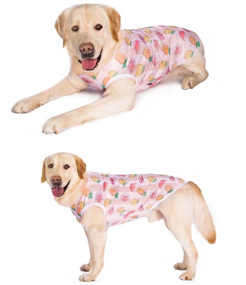 Summer Cooling Dog Vest Breathable Mesh Sleeveless Shirt