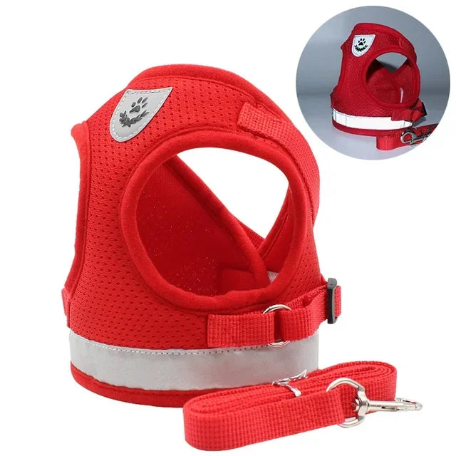 NONECN Dog Harness And Leash Set Vest Style Reflective